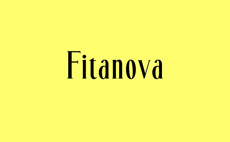 Fitanova font big