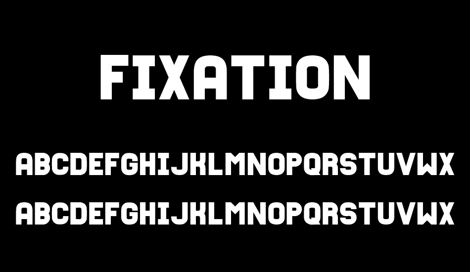 Fixation font