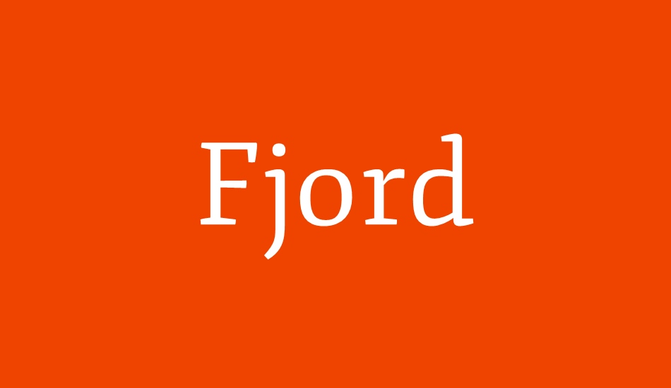 Fjord font big