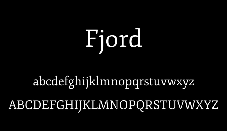 Fjord font