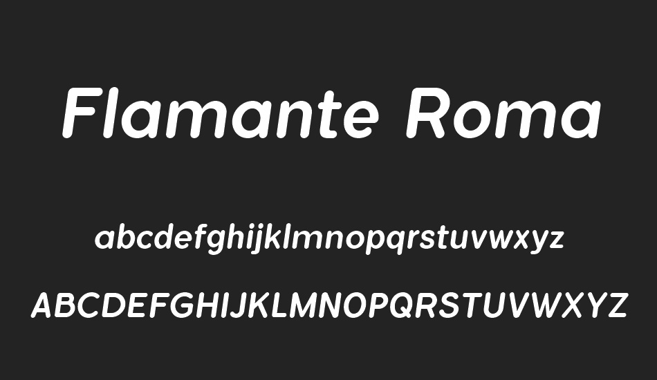 Flamante Roma Medium font