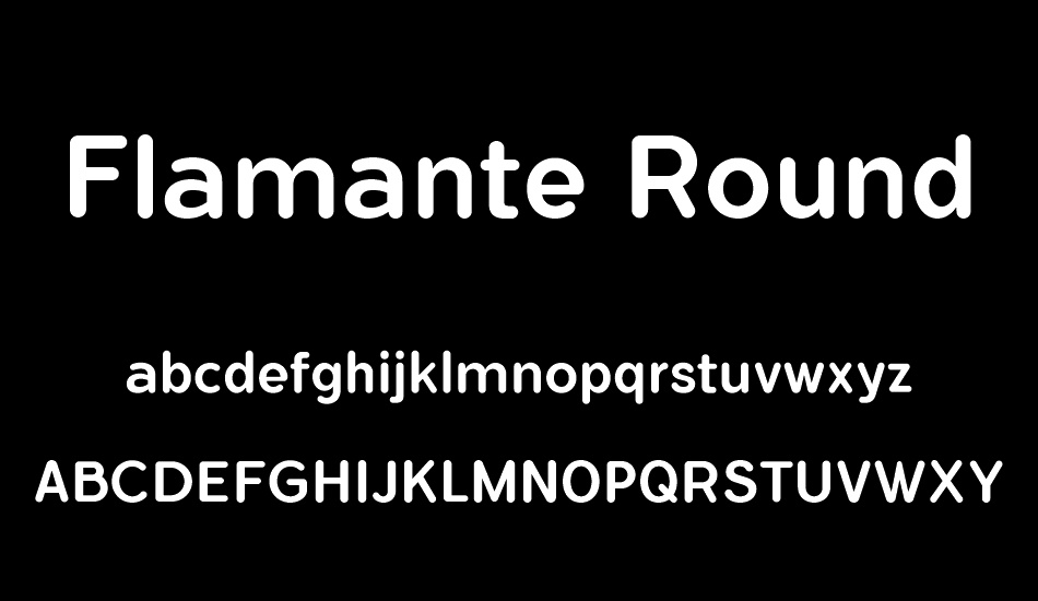 Flamante Round Medium font