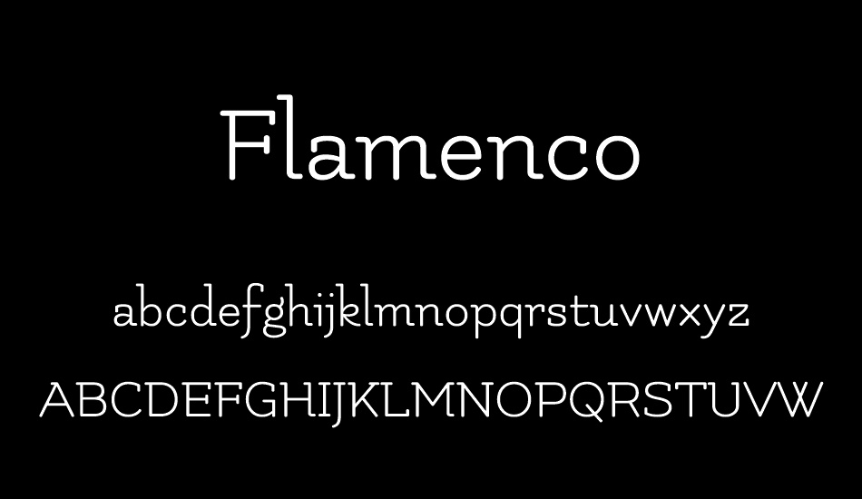 Flamenco font