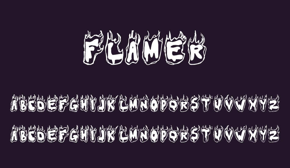 Flamer font