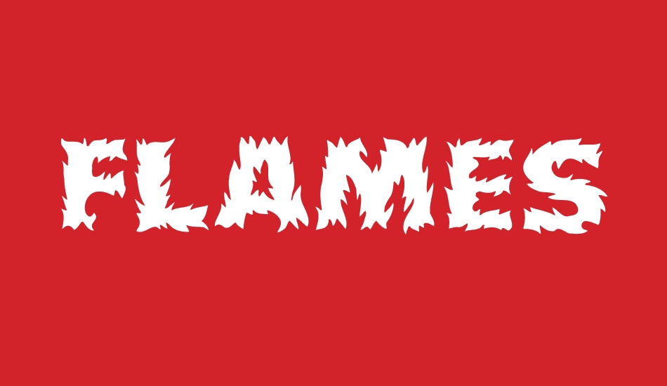 Flames font big