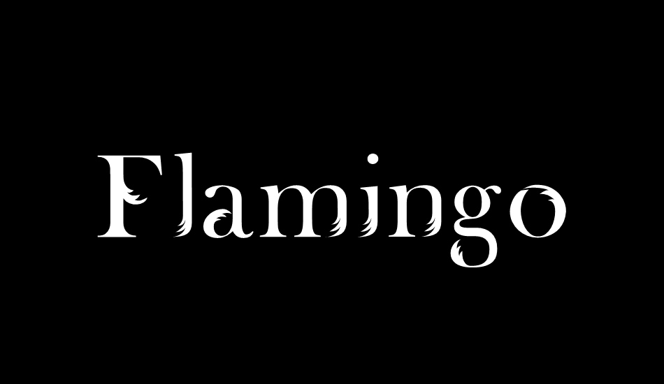 Flamingo font big