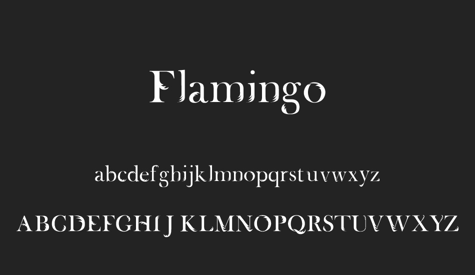 Flamingo font