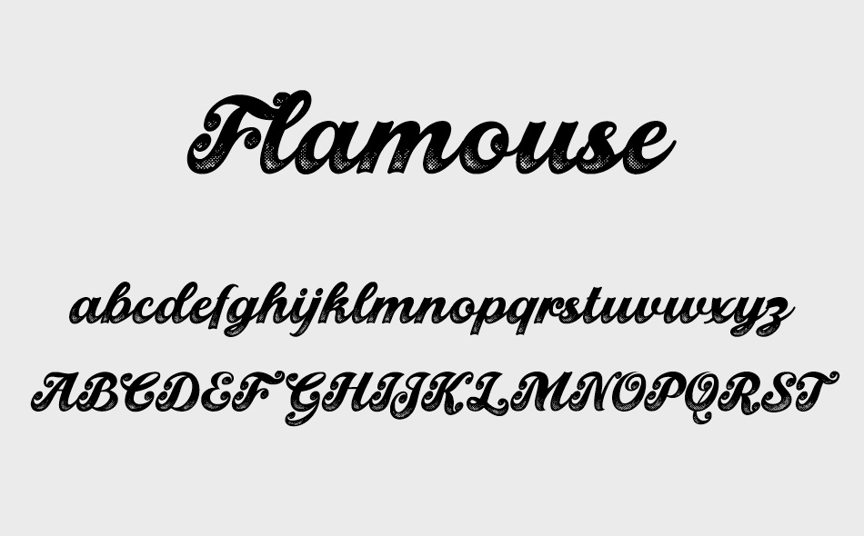 Flamouse font