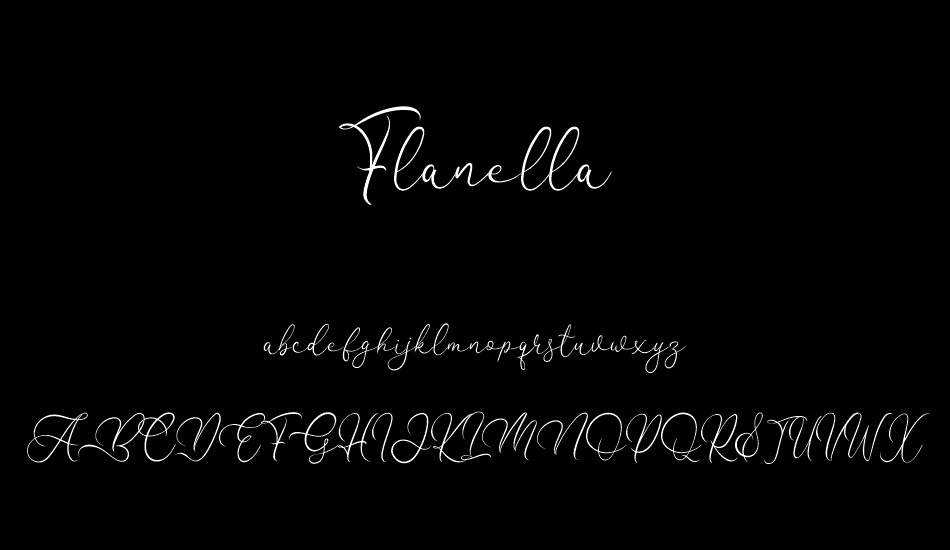 Flanella font