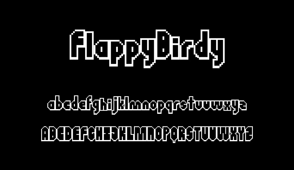 FlappyBirdy font