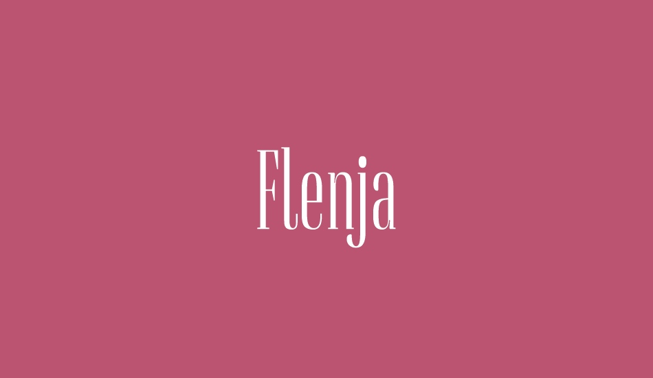 Flenja font big