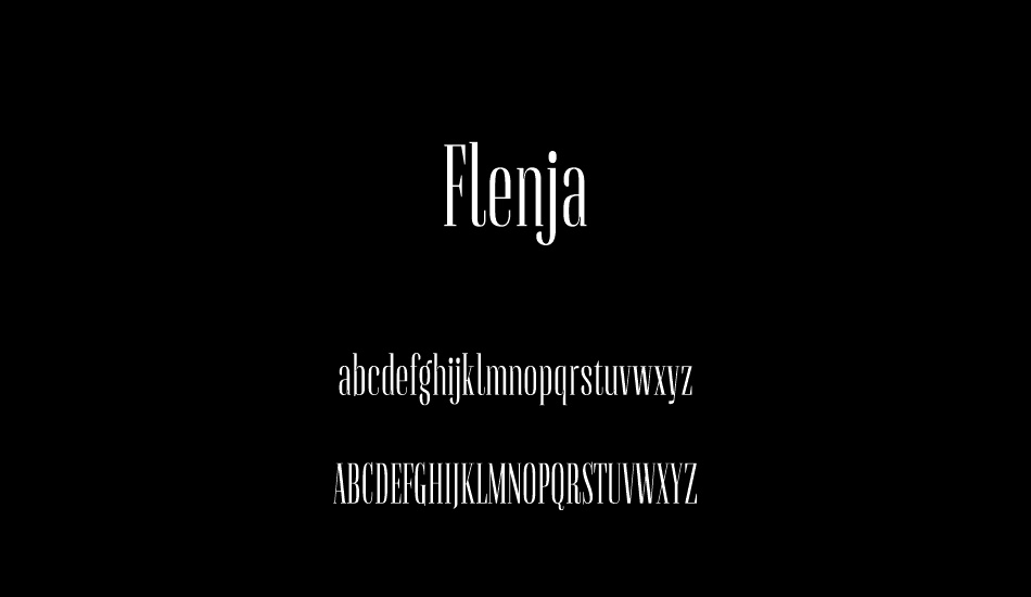 Flenja font