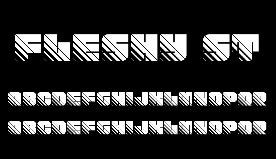 Fleshy Stripes font