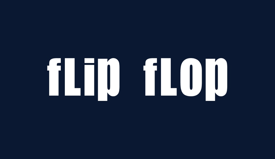 Flip Flop font big
