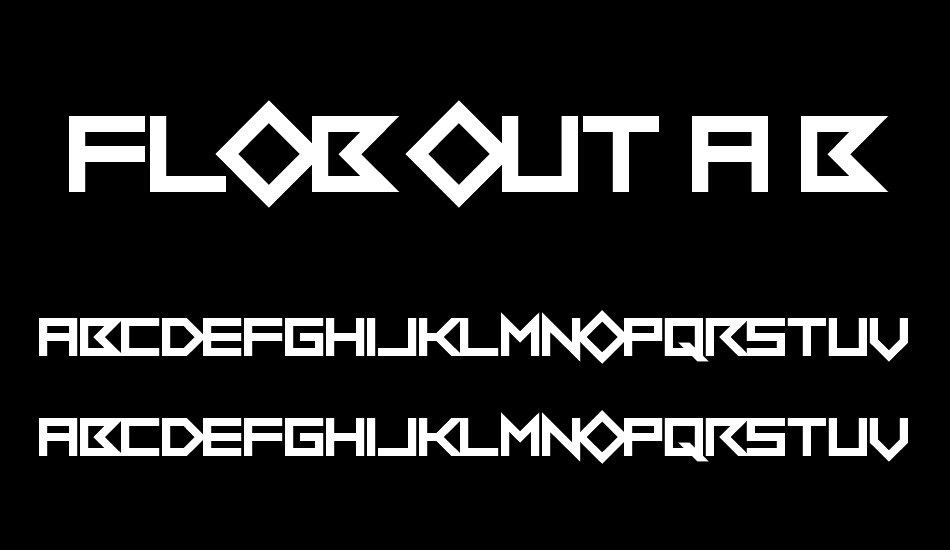 Flob Out a Bork font