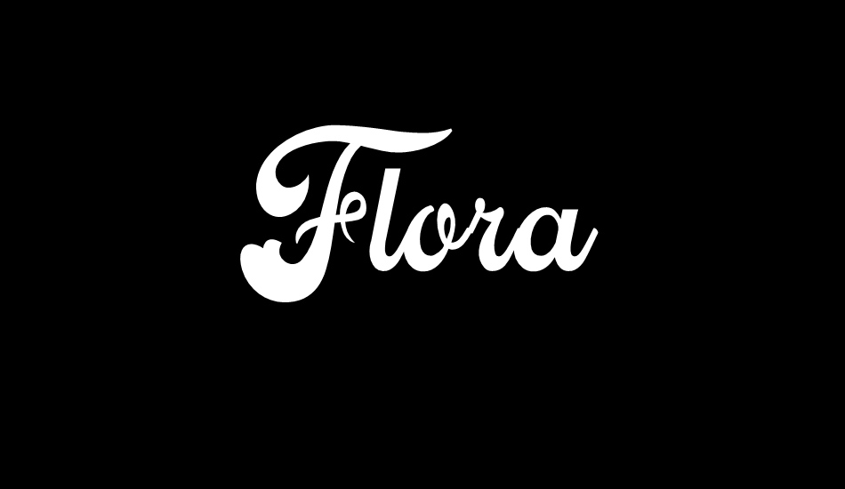Flora Personal Use font big