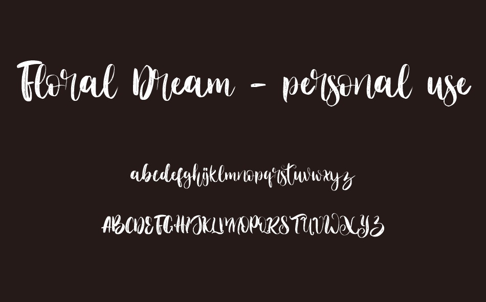 Floral Dream font