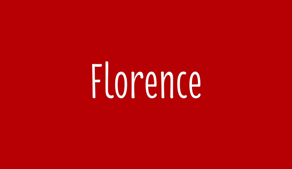 florence-regular font big