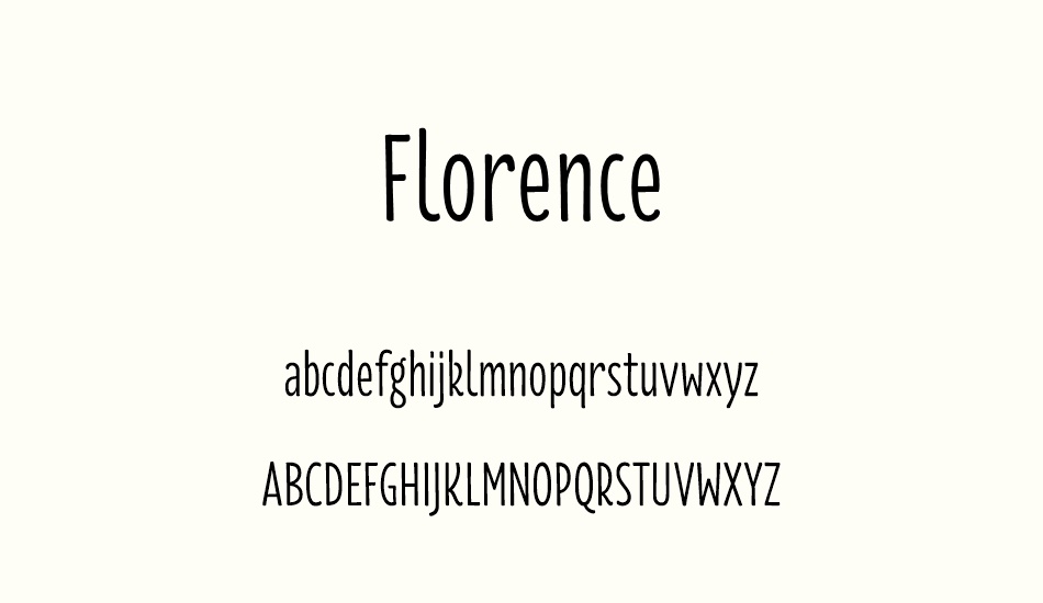 florence-regular font