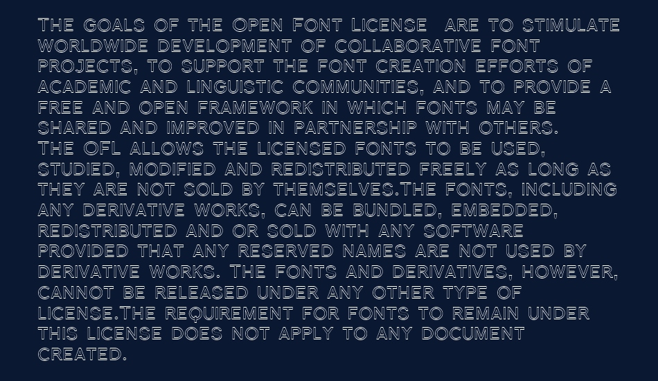 Florencesans SC Outline font 1