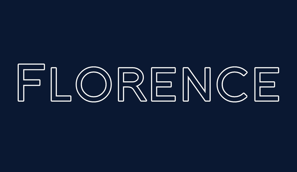 Florencesans SC Outline font big