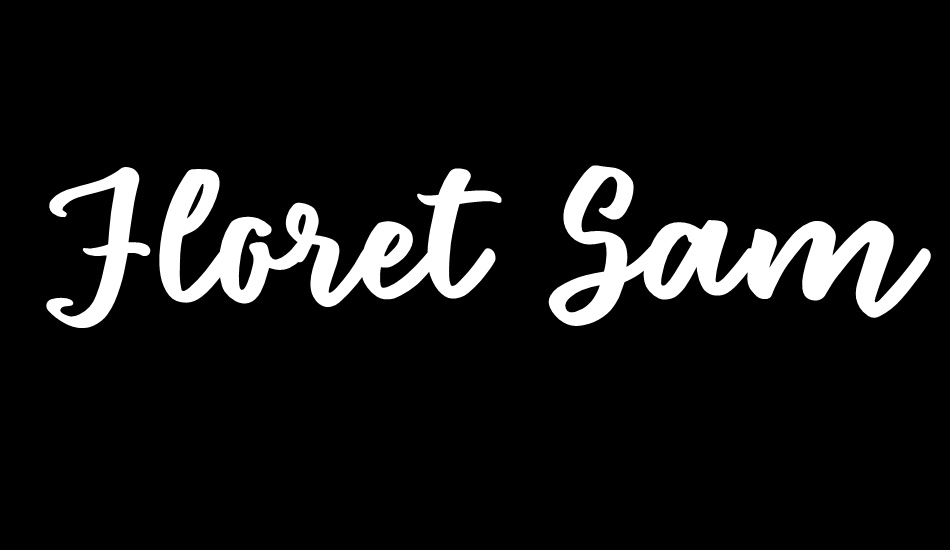 Floret Sample font big