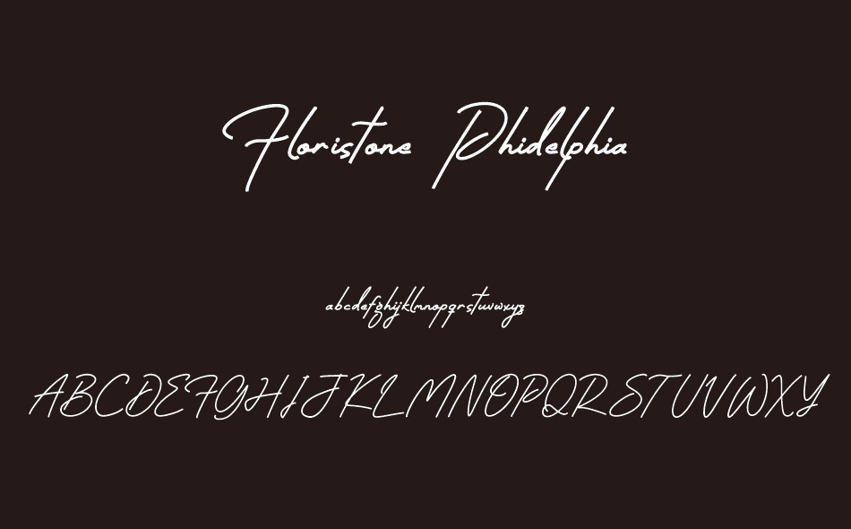 Floristone Phidelphia font