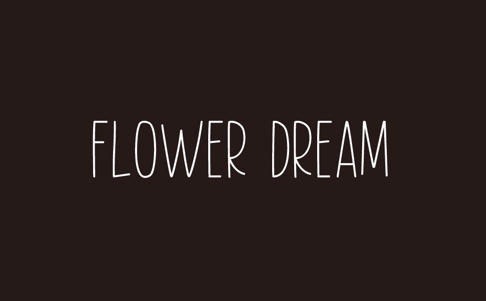 Flower Dream font big
