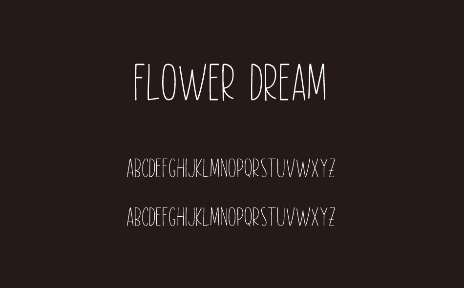 Flower Dream font