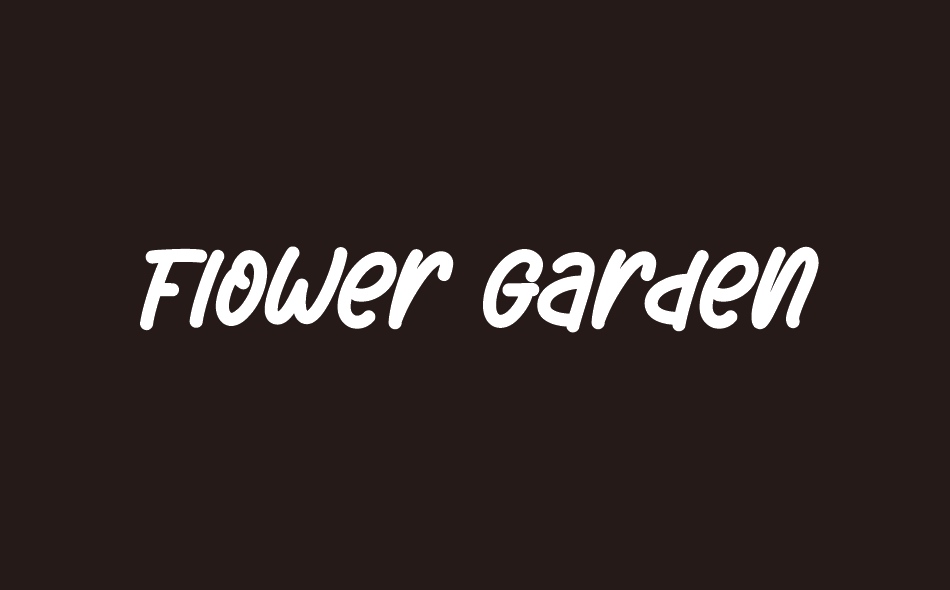 Flower Garden font big