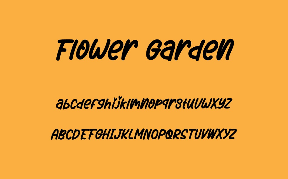 Flower Garden font