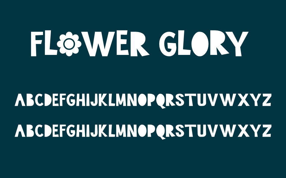 Flower Glory font