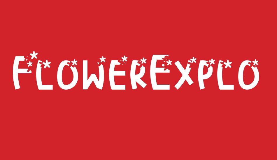 FlowerExplosion font big