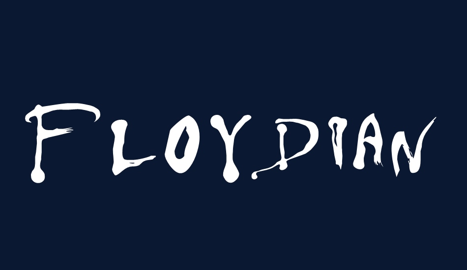 Floydian font big