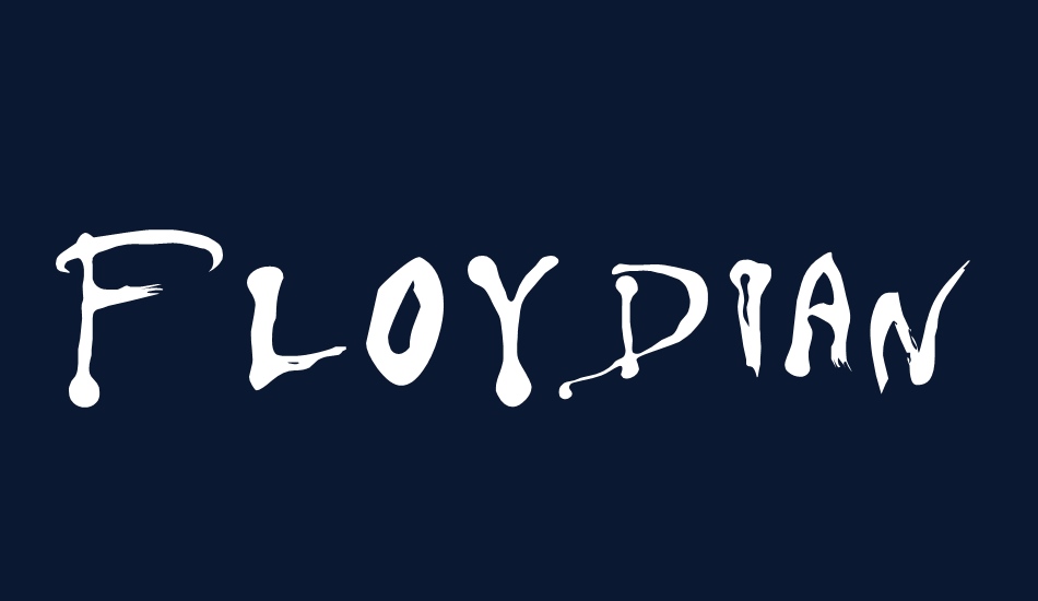 Floydian font big