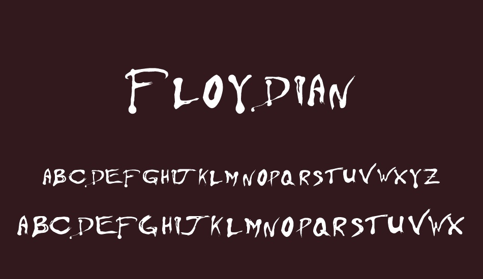 Floydian font