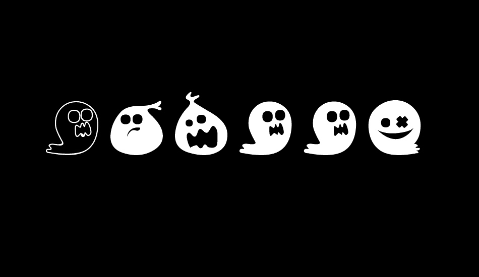 Fluffy Ghost Ding font big