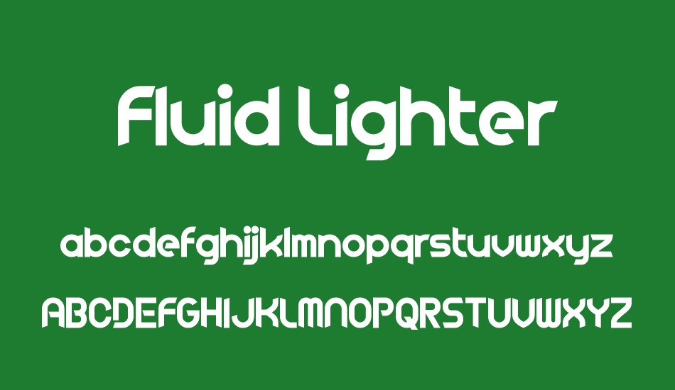 Fluid Lighter font