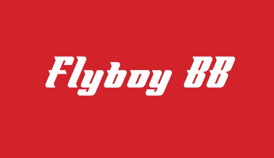 Flyboy BB font big