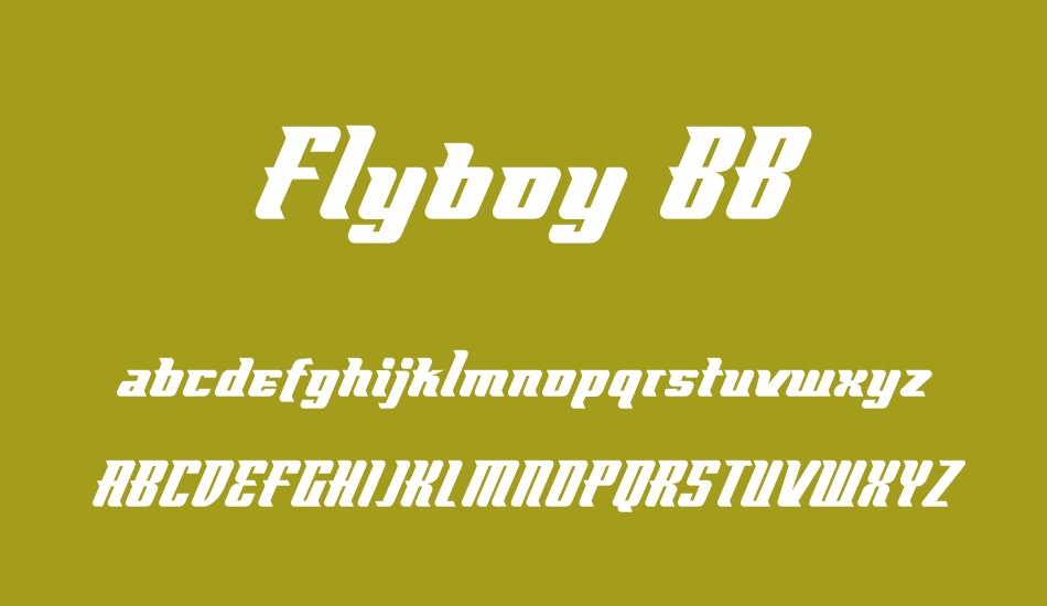 Flyboy BB font