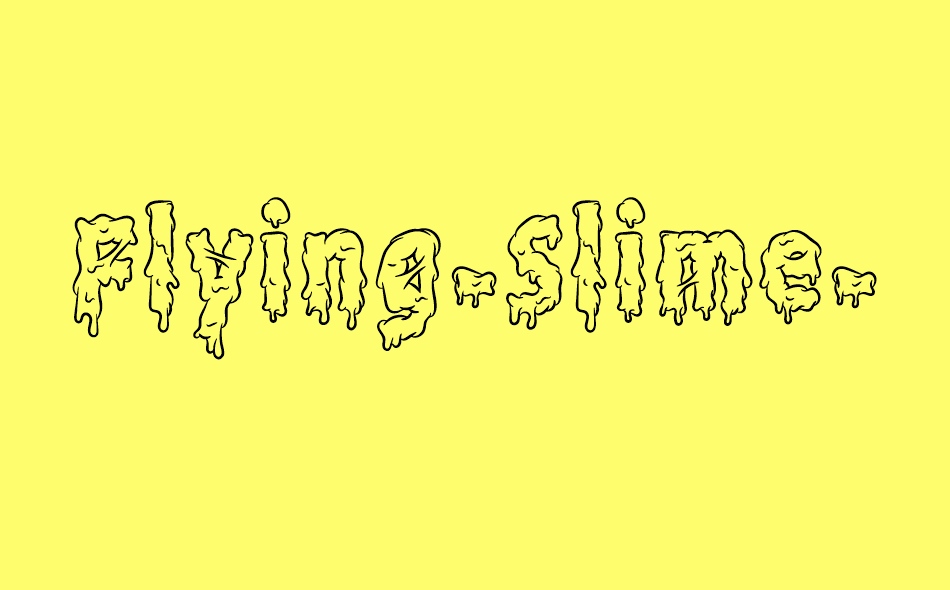 Flying Slime font big