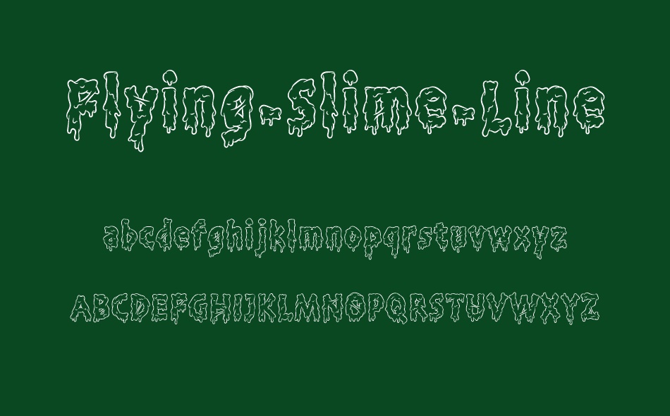 Flying Slime font