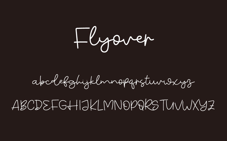 Flyover font