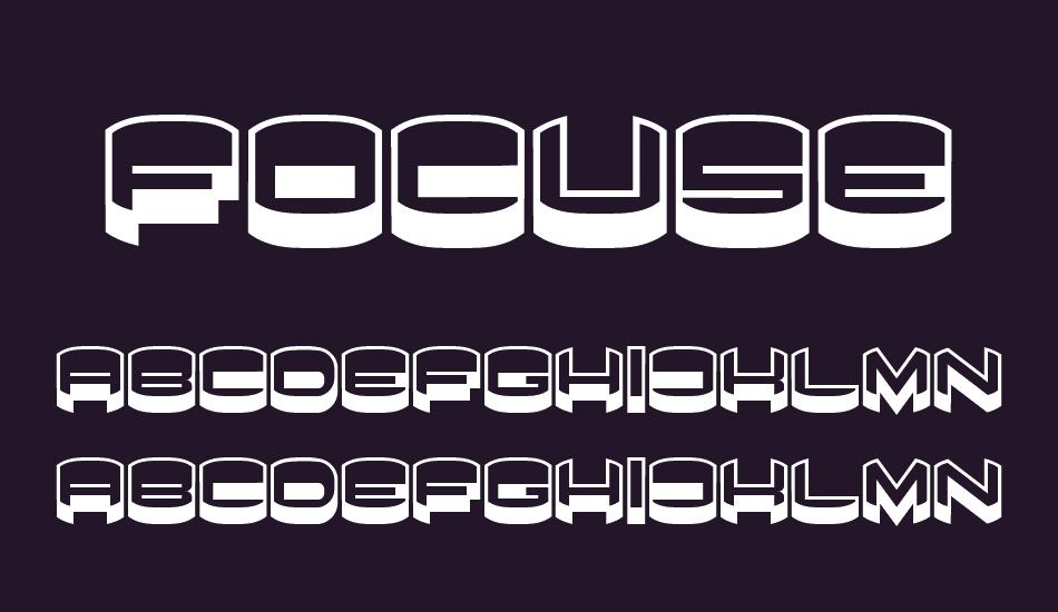 Focused font