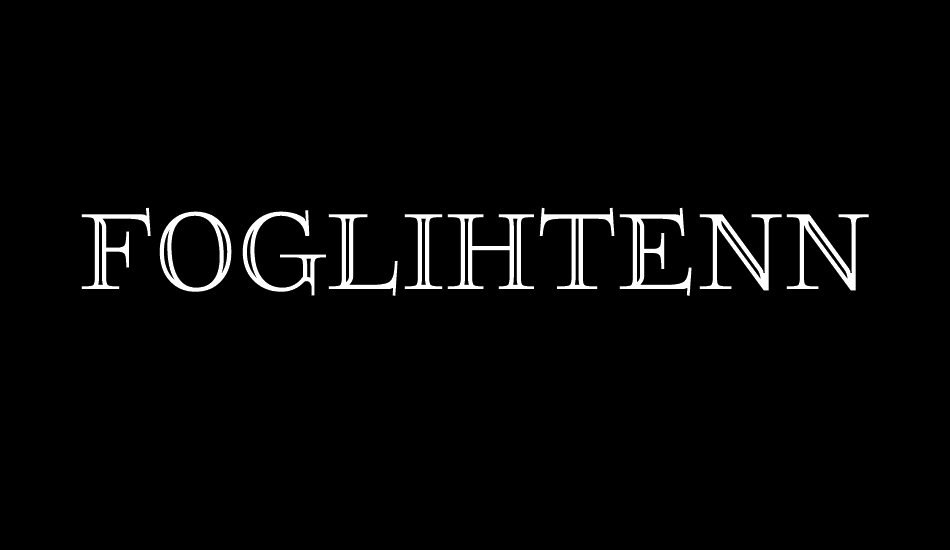 FoglihtenNo01 font big