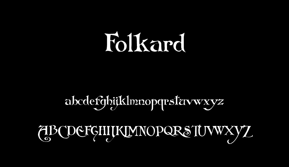 Folkard font