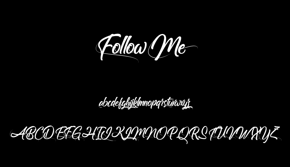Follow Me font