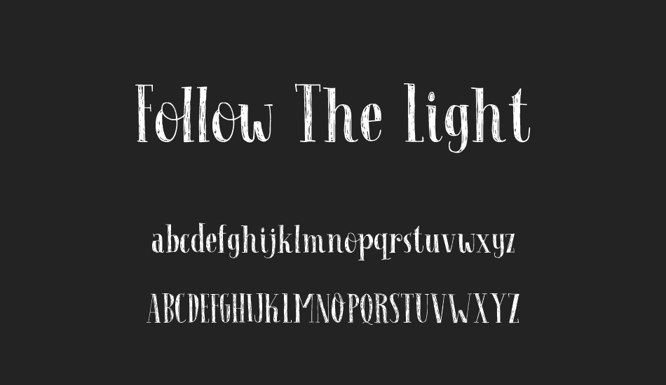 Follow The Light DEMO font