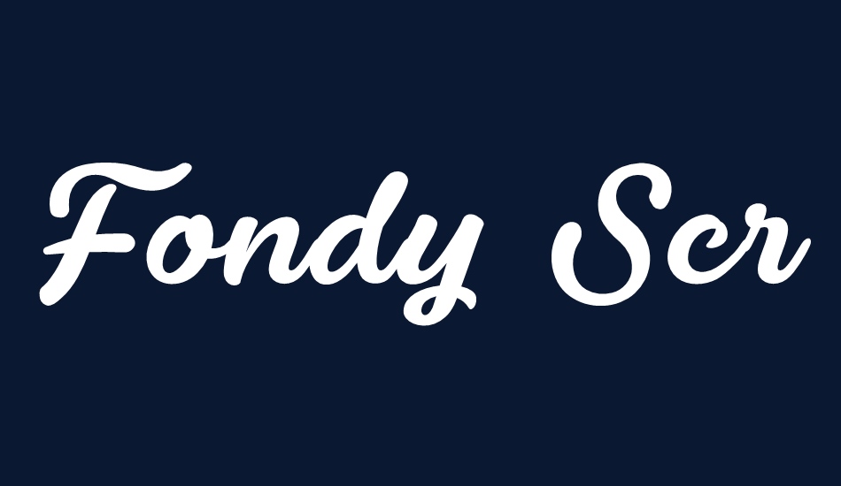 Fondy Script PERSONAL USE ONLY font big