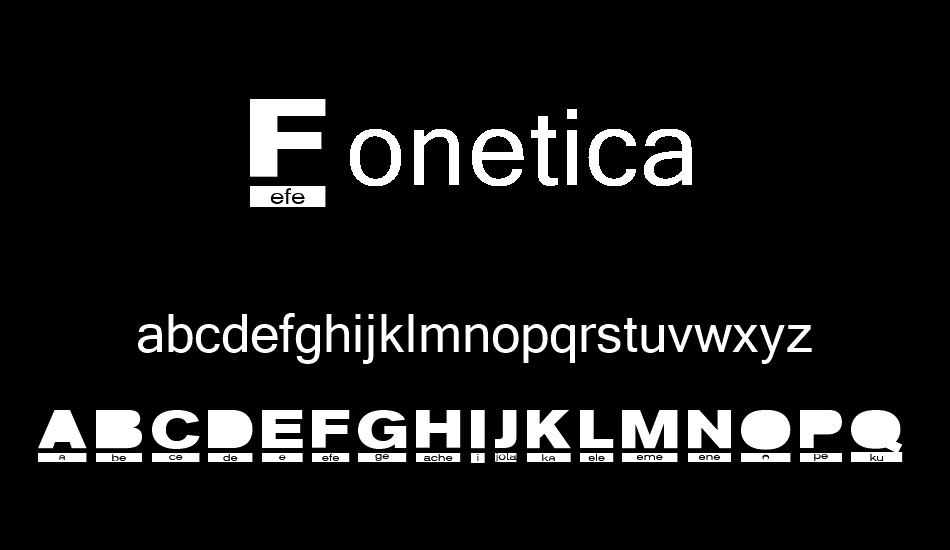 Fonetica font